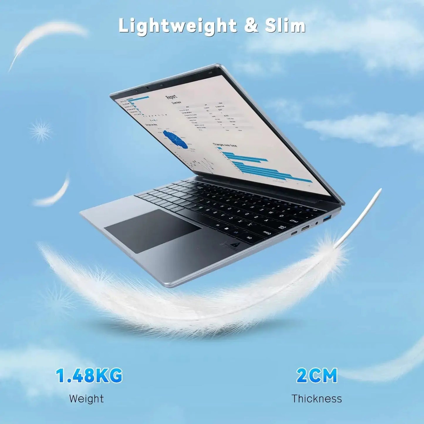 15.6 Inch Windows 11 Laptop 16GB RAM 512GB SSD Intel Celeron by Beastly Survival Outlet