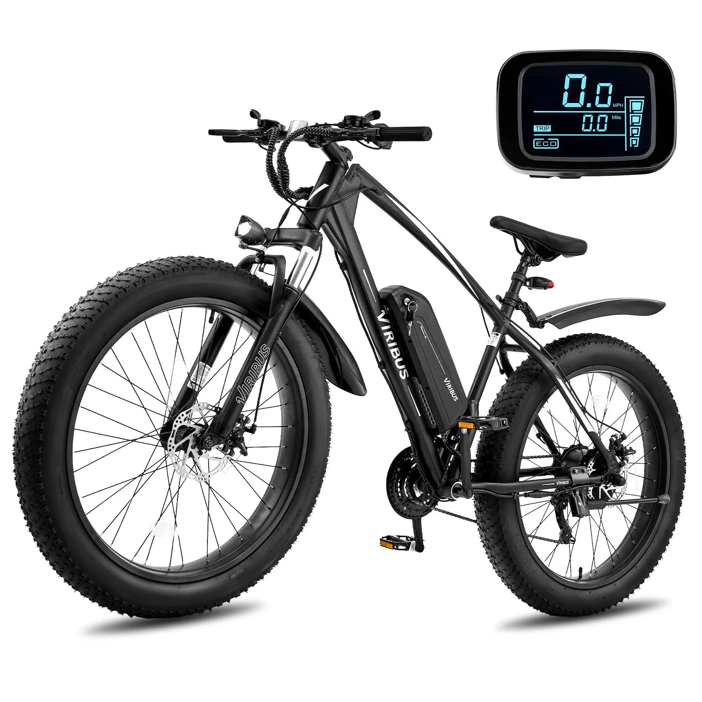 500W Fat Tire Electric Bike 48V 21 Speed for Adults 26 Inch