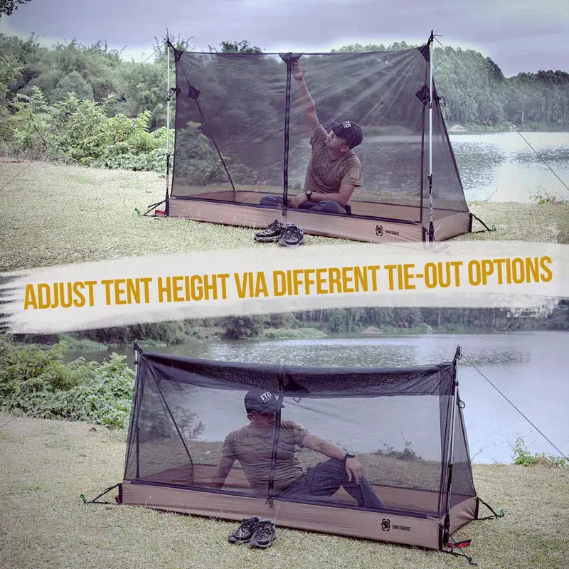 OneTigris Mesh Inner Tent For 1 Person Camping Waterproof by Beastly Survival Outlet