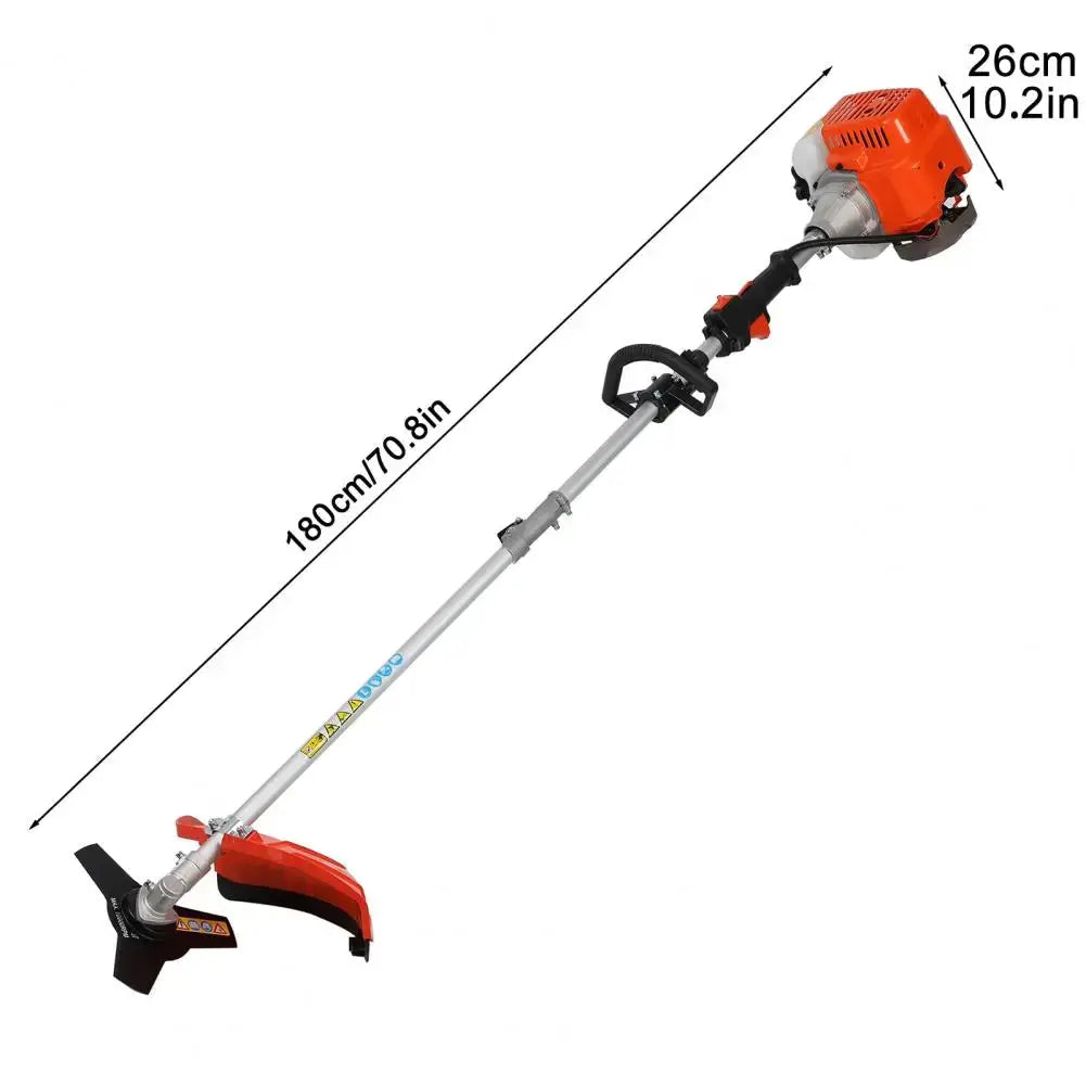 Multifunctional 5 In 1 Lawn Mower, 2-Stroke Gas Weed Trimmer, Cordless Hedge Trimmer, Telescopic Chainsaw Hedge Pruner Weeder by Beastly Survival Outlet