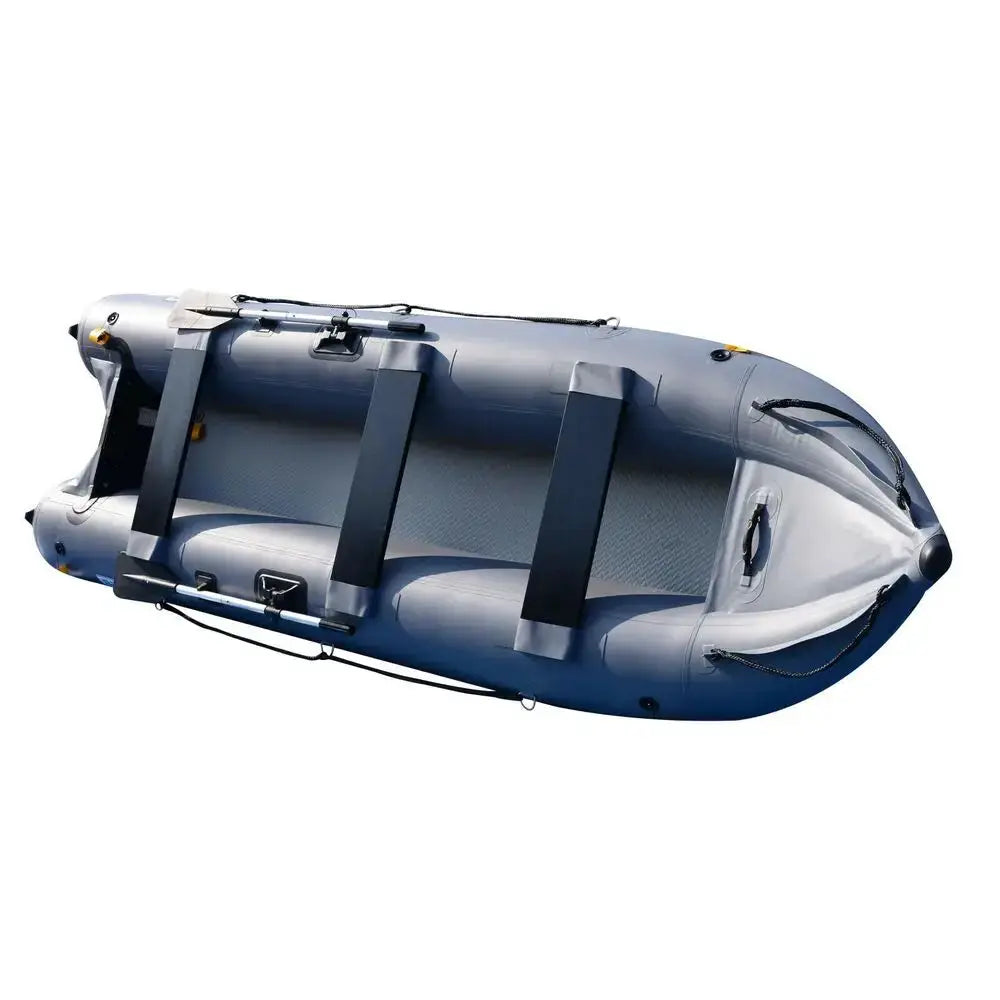 14.1ft Inflatable Boat Inflatable Kayak 3 Person Kayak Canoe Fishing poonton Boat by Beastly Survival Outlet