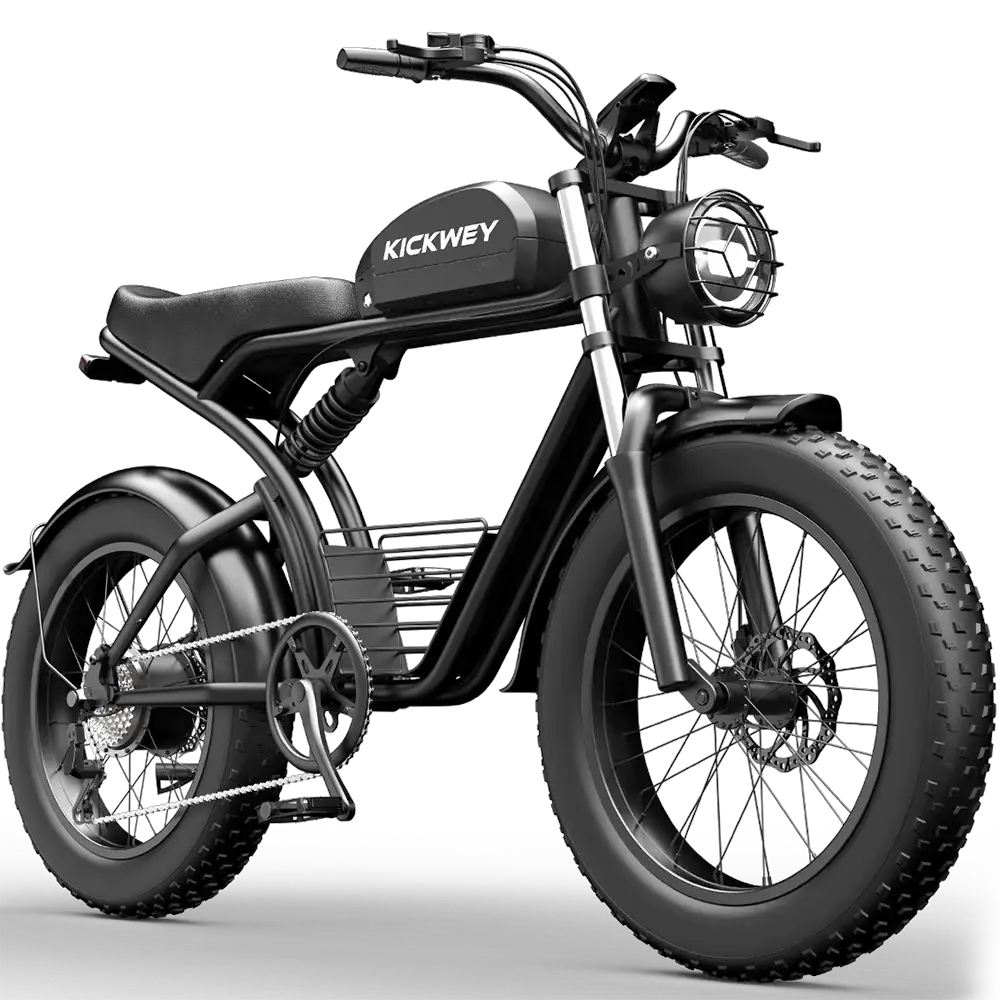 KICKWEY K7 Electric Bike, 3000W Off-Road Electric Bicycle, Full Suspension E-Bike, 20" Fat Tire All-Terrain Electric Dirt Bike by Beastly Survival Outlet