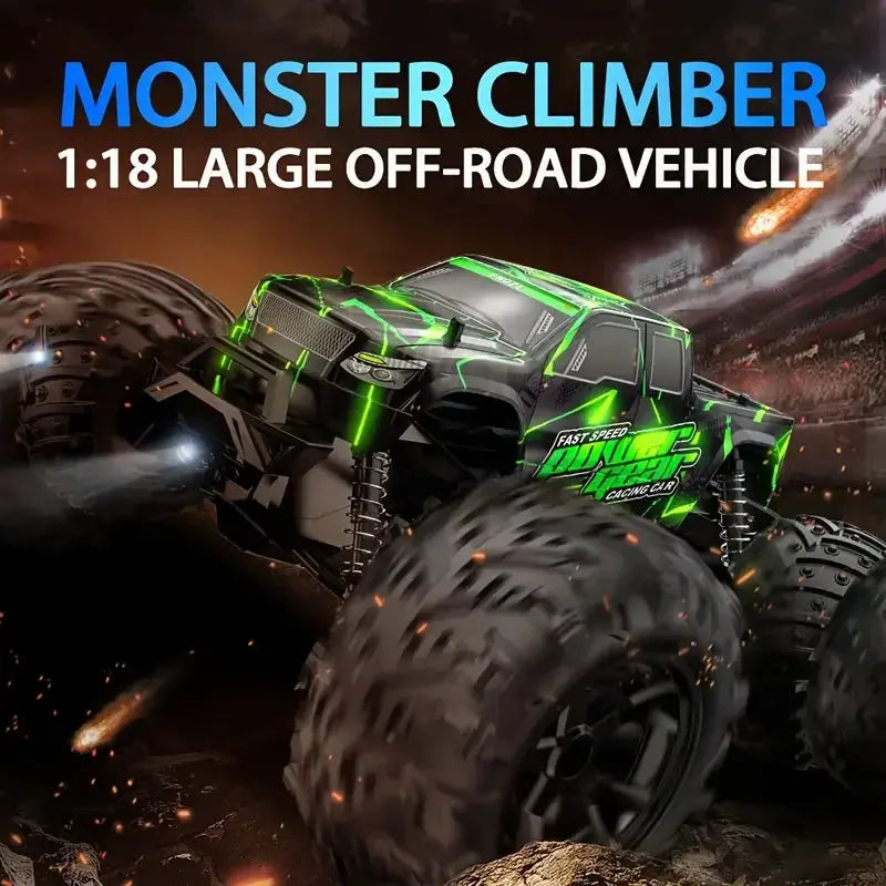 1 18 Scale RC Monster Truck High Speed Off Road Vehicle Plus by Beastly Survival Outlet