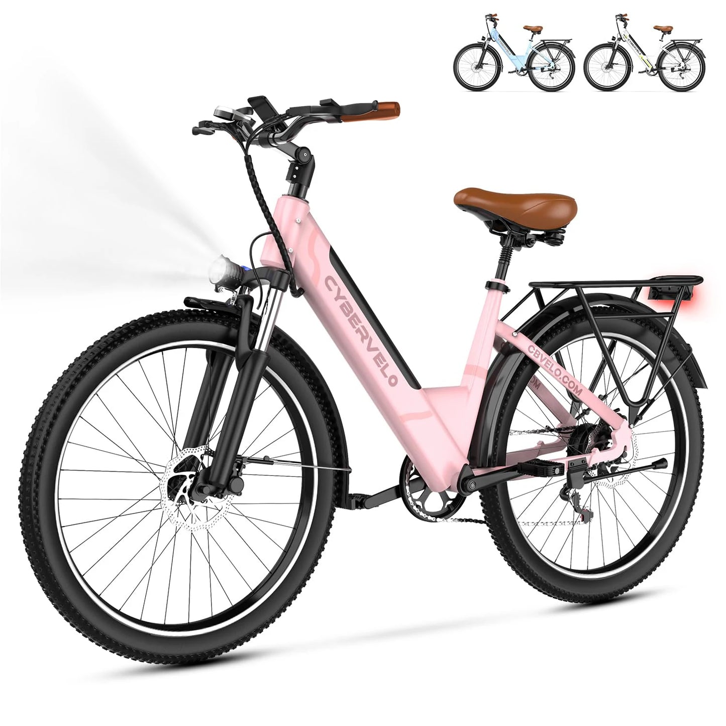 Cybervelo Electric Bike 1000W Motor 48V Battery 40-60 Miles