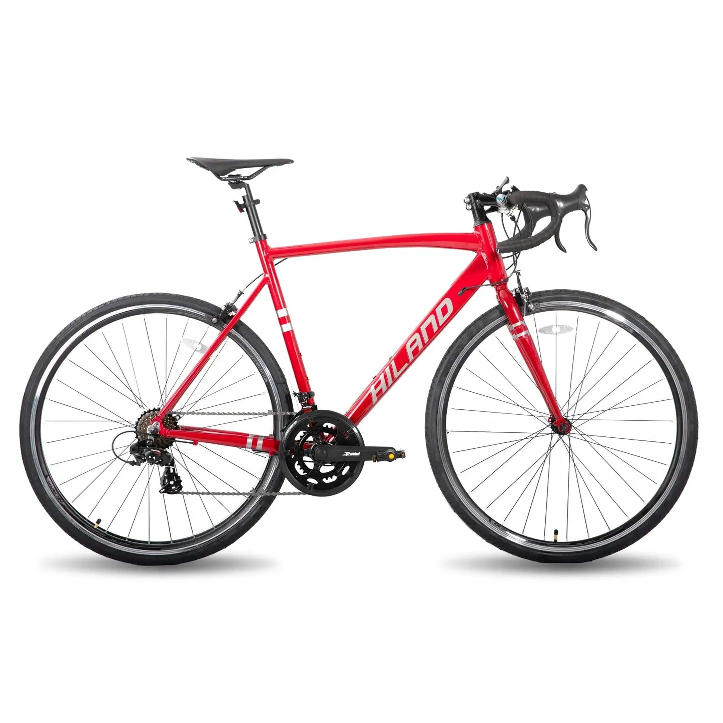 Hiland Aluminum Road Bike,Shimano 14 Speeds, 53/57cm Frame, Racing Bike for Men Mens Racing Bike by Beastly Survival Outlet