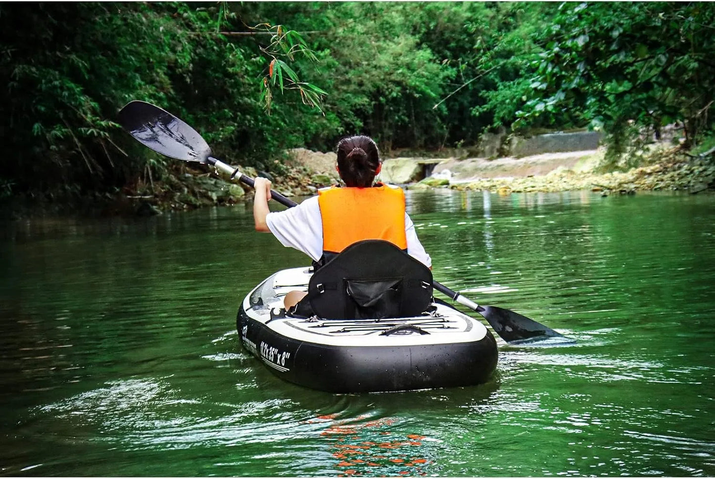 Tigerxbang Inflatable Kayak Set Removable Seat And Pump