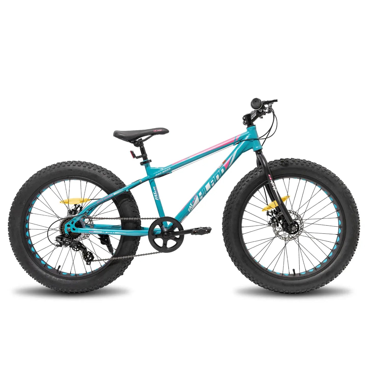 Hiland 20 Inch Kids' Bicycles Fat Tire Mountain Bike for Age 5 + Years, Shimano 7-Speed, Dual-Disc Brake,Kids BeachBicycle by Beastly Survival Outlet