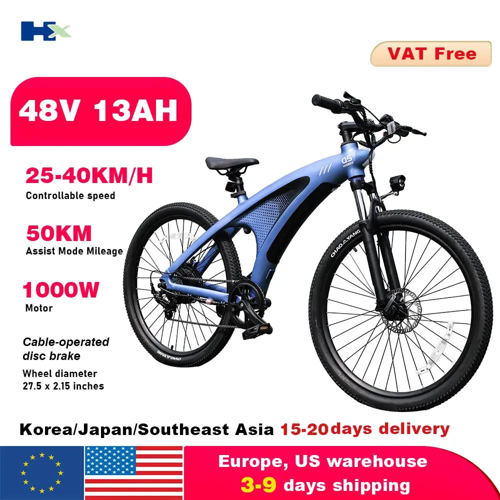 HX Q5 Ebikes 2000W Adults Electric Bike Bicycle 2000W 48V 20AH 27.5 Inch Off-Road Tire Electric E Bikes Mountain Ebike by Beastly Survival Outlet