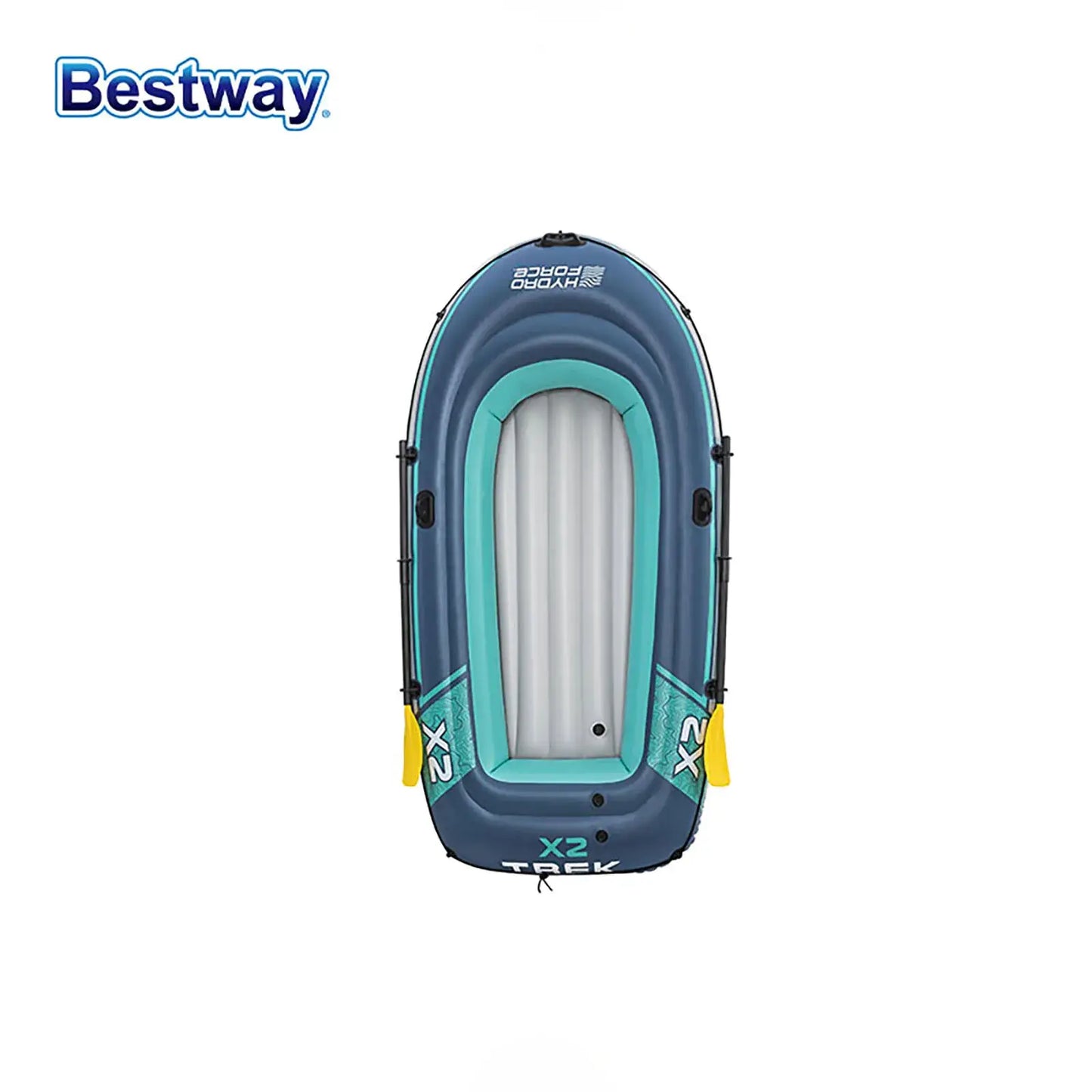 Bestway 2 Person Inflatable Kayak Durable PVC Boat Kit by Beastly Survival Outlet