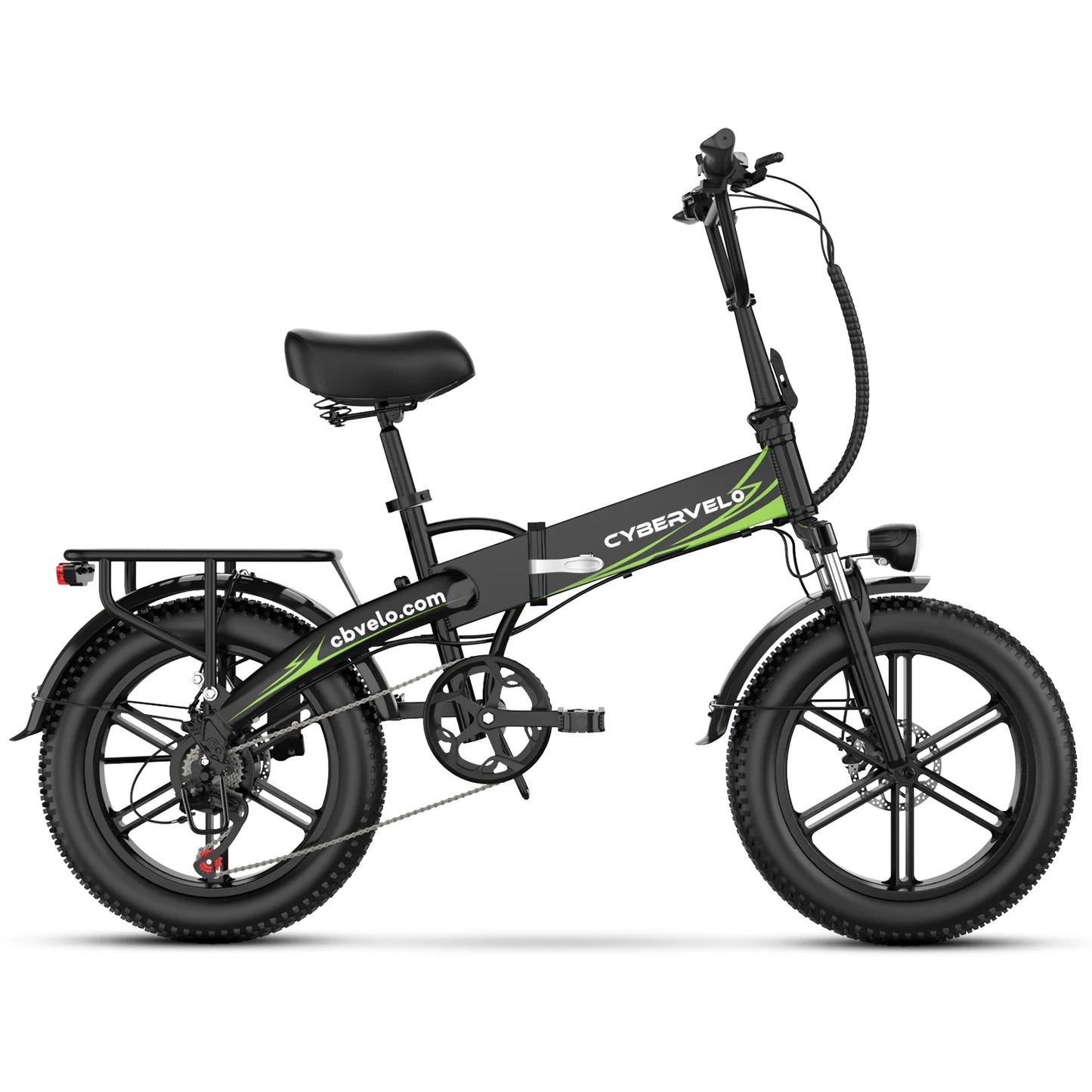 Cybervelo Mars700 Folding Electric Bike with Removable Battery 1000W 28 MPH 80 Mile Range for Adults