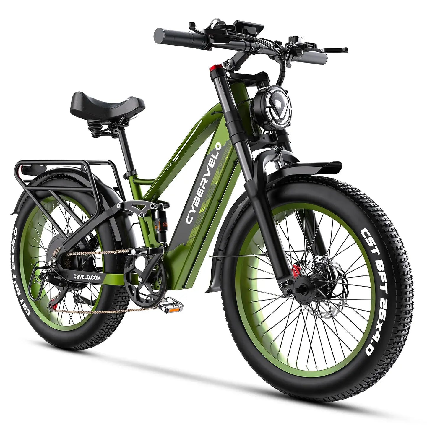 Cybervelo Strong Power Ebike, 5000W Motor Off Road Electric Bike, 100 Miles Long Range, 26"x4.0” Fat Tire, 40Ah Big Battery EK9 by Beastly Survival Outlet