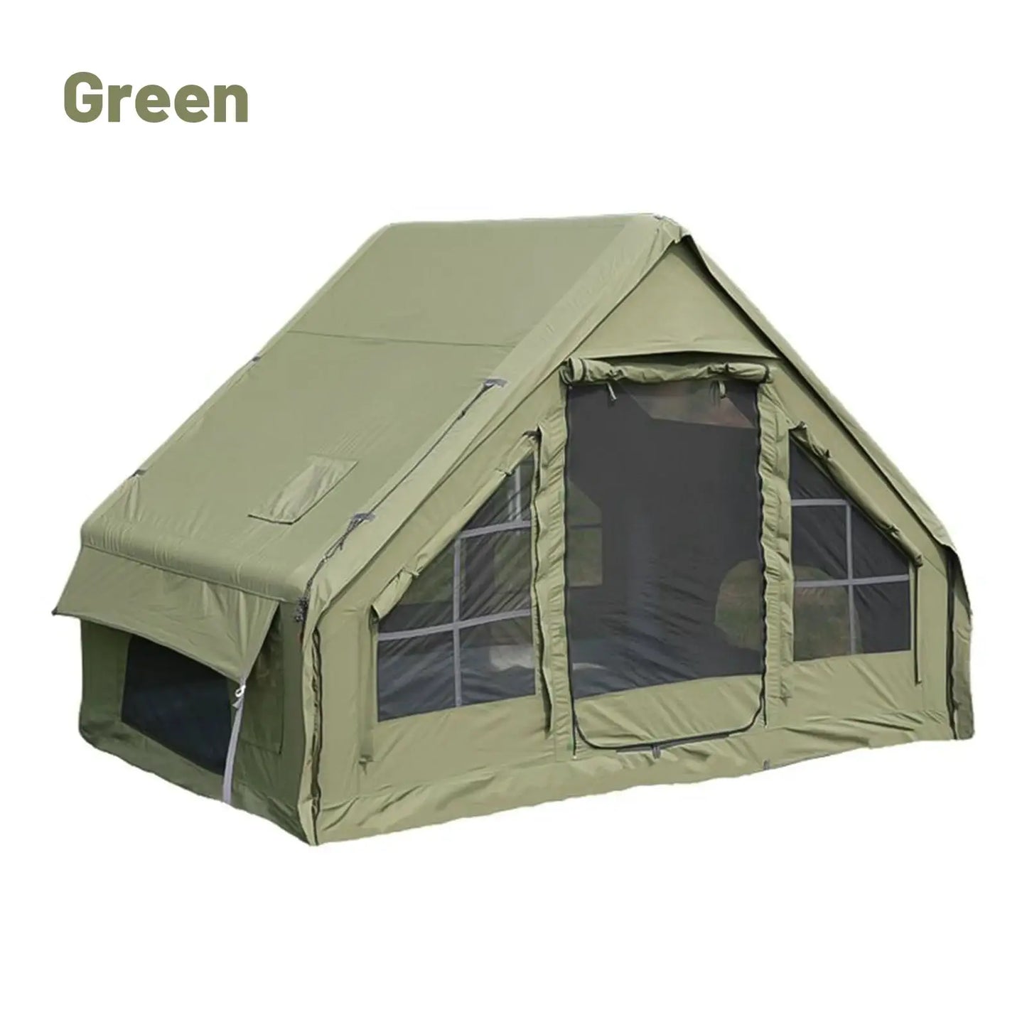 Inflatable Family Camping Tents With Stove Plug 4 6 8 People by Beastly Survival Outlet