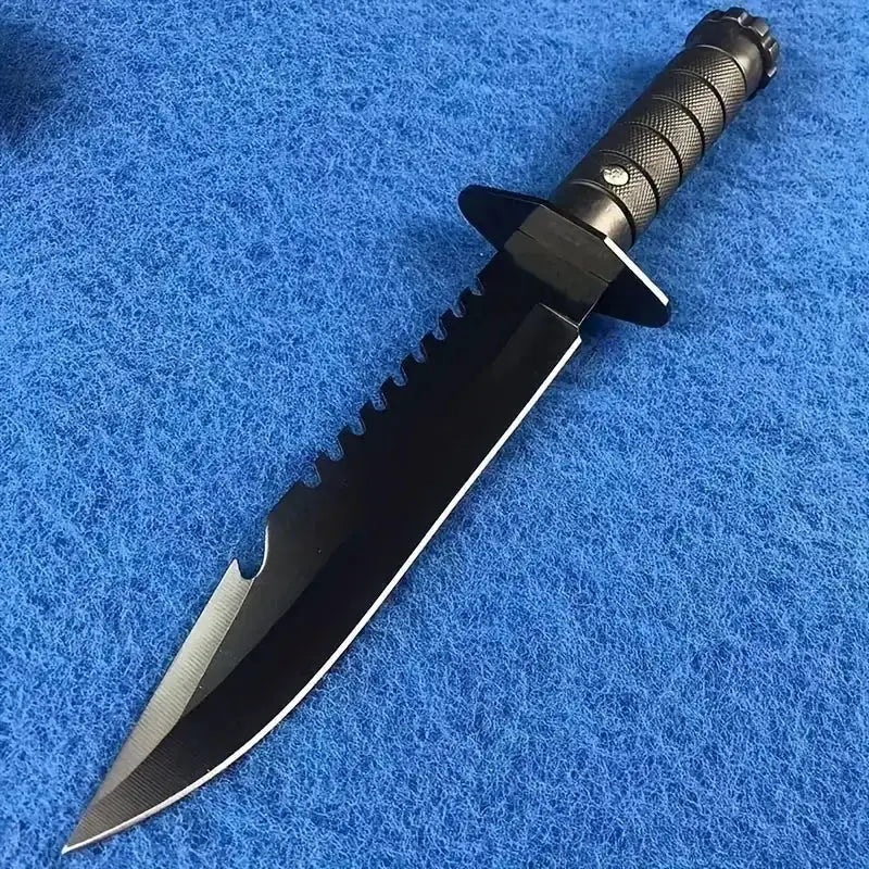 Ultra-Sharp Multi-Function Fixed Blade Tactical Knife - High Hardness All-in-One Portable Tool With K Sheath And Straight Edge by Beastly Survival Outlet Ultra-Sharp Multi-Function Fixed Blade Tactical Knife - High Hardness All-in-One Portable Tool With K Sheath And Straight Edge Beastly Survival Outlet