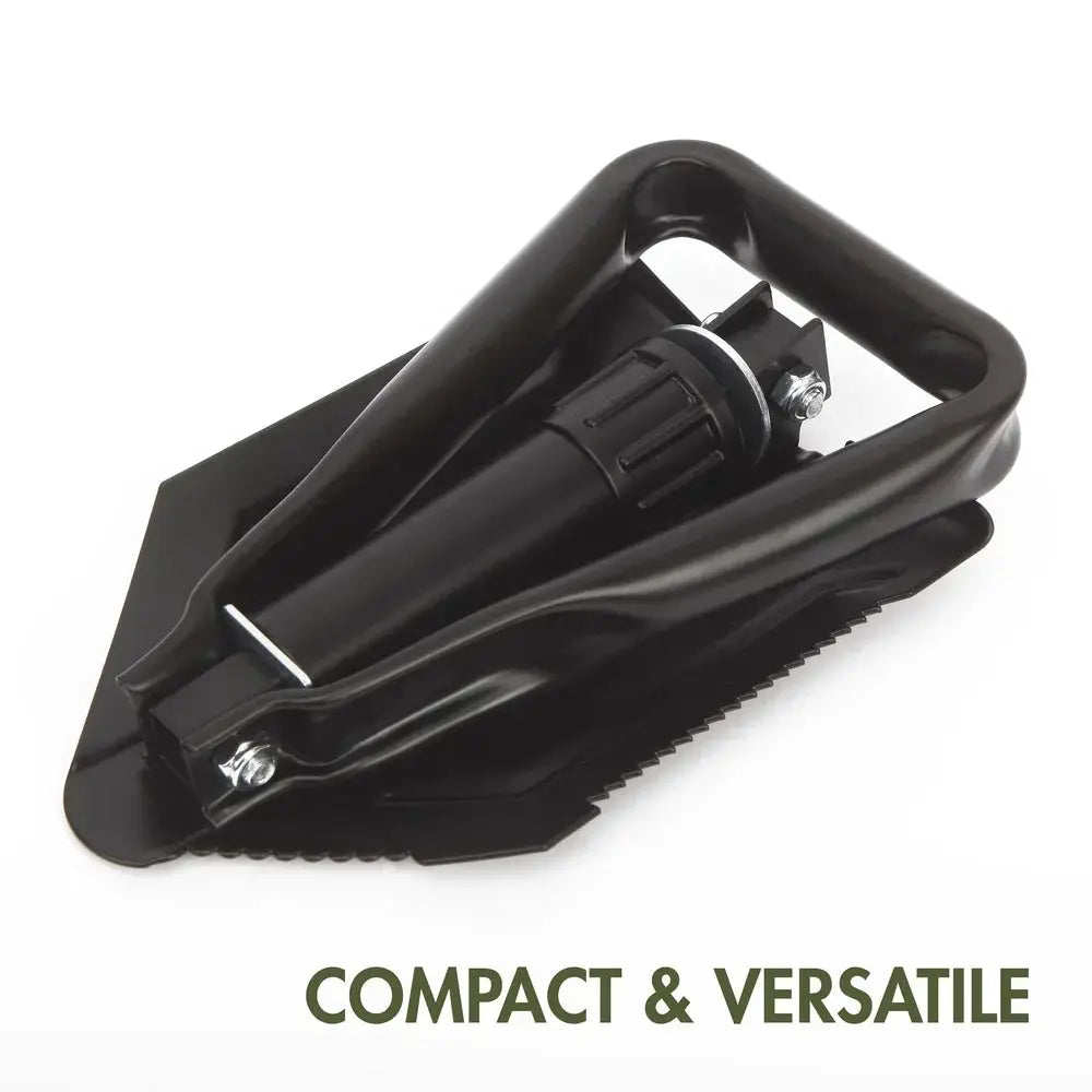 Folding Shovel Serrated Edge Heavy Duty Camping Tools Ultra by Beastly Survival Outlet