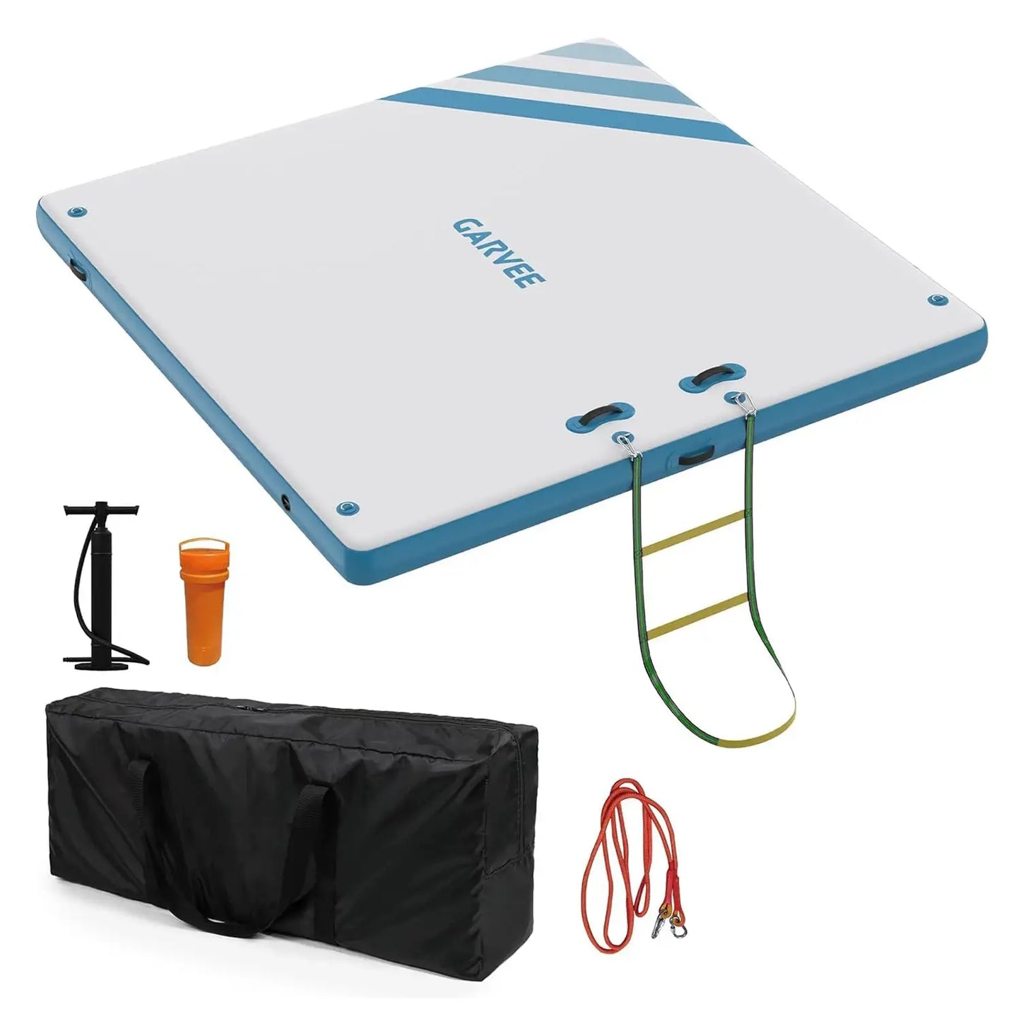 Inflatable Floating Dock, Swim Platform Floating Dock for Lakes, Lake Floats for Adults, Island Raft Mat for Lake Beach Ocean by Beastly Survival Outlet