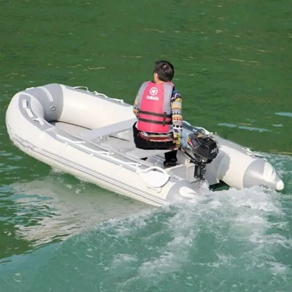 3.6HP 2 Stroke Heavy Duty Outboard Motor Electric Boat Motor Boat Engine CDI Ignition & Water Cooling System Short Shaft by Beastly Survival Outlet