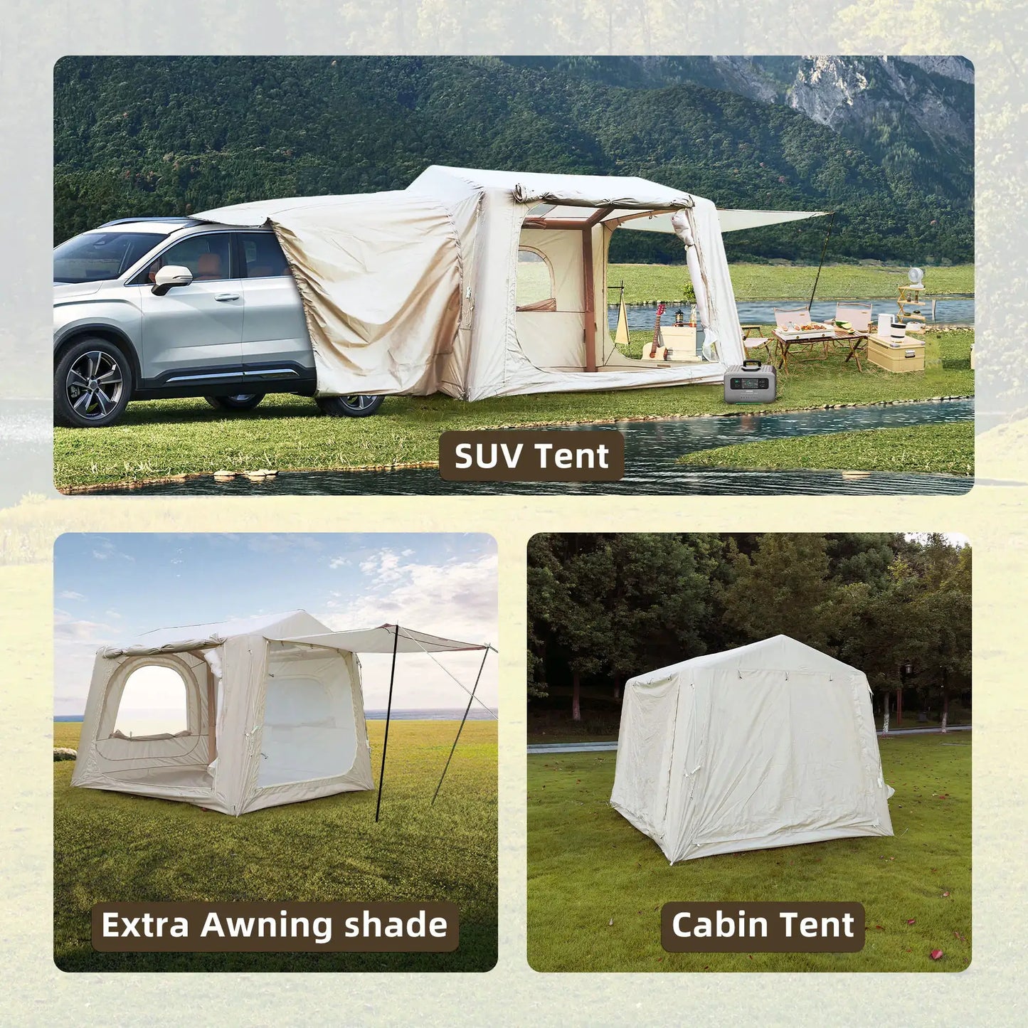 Inflatable SUV Camping Tent Easy Setup Waterproof Glamping 8 by Beastly Survival Outlet