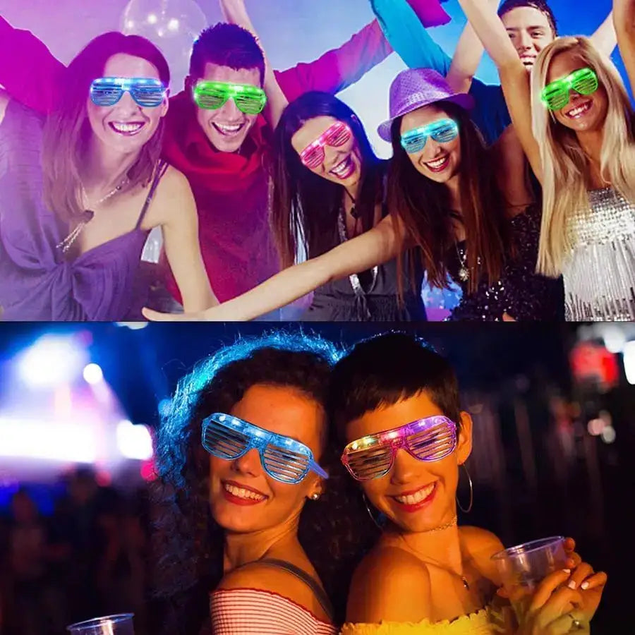 LED Light Up Glasses Bulk Party Supplies 100 Pack For Events by Beastly Survival Outlet