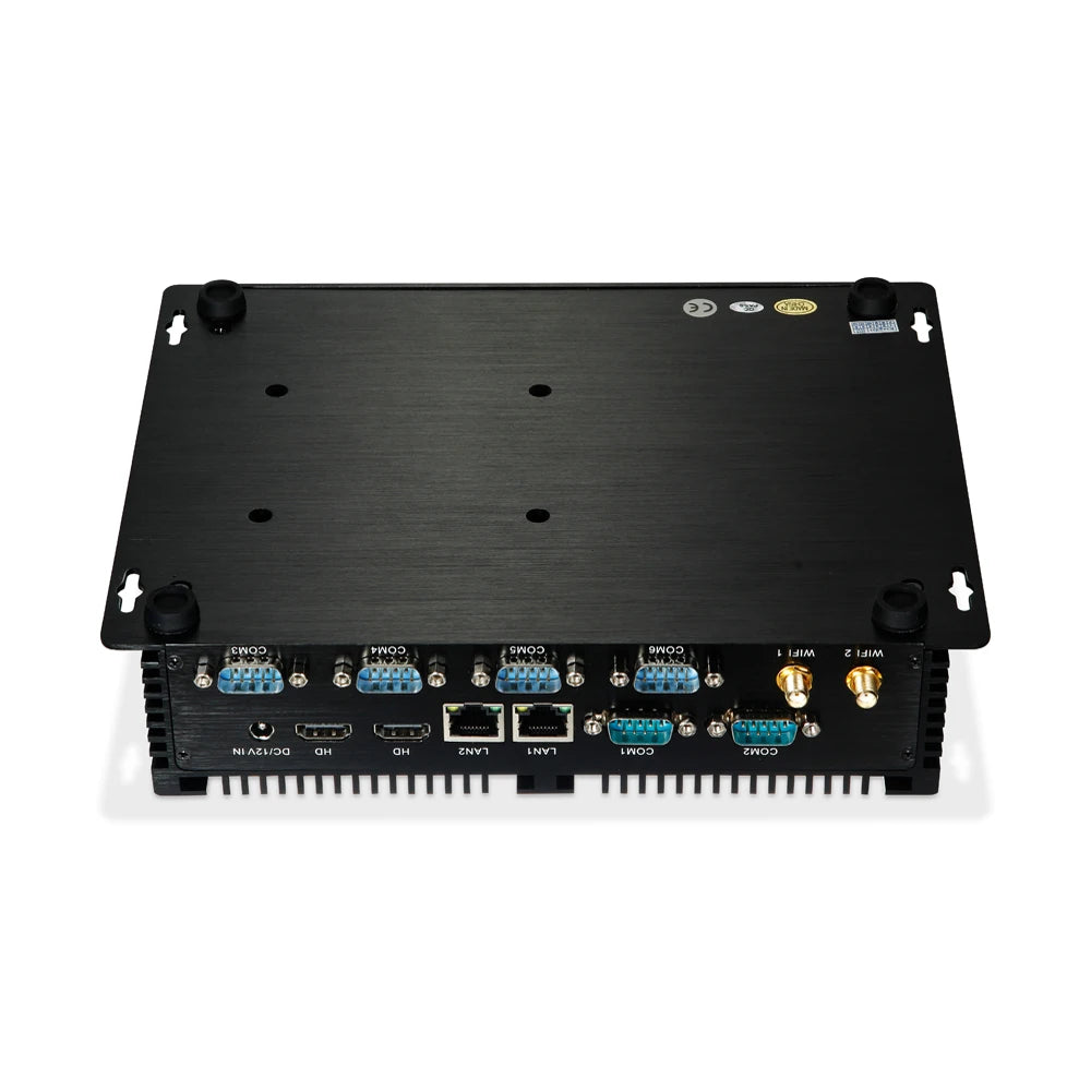 Fanless Mini HTPC Industrial PC with Dual LAN and RS232 Ports