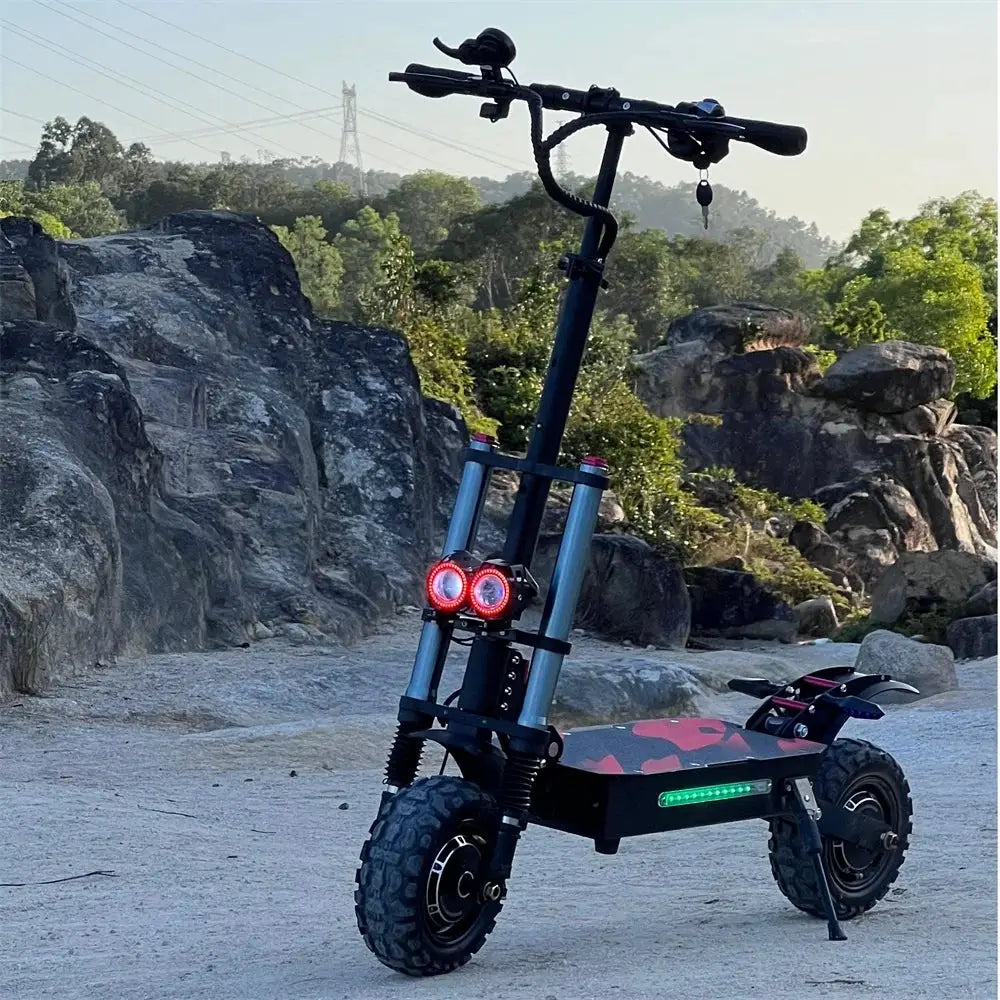 Poland USA S3-11 dualtron elektroroller Range 100-120KM Foldable Electric Scooters Adult 6000w 11 inch Offroad Tire e scooter by Beastly Survival Outlet