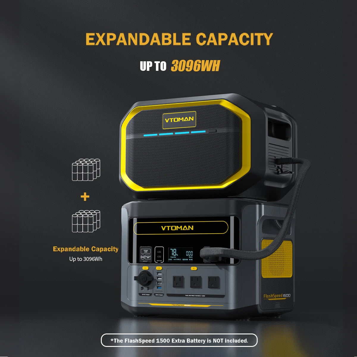 VTOMAN FlashSpeed 1500 Portable Power Station for Outdoor Use
