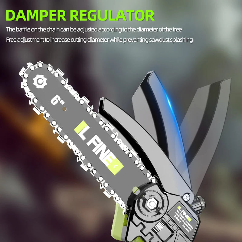 Mini Chainsaw Woodworking Portable 6 Inch Electric Logging Saw