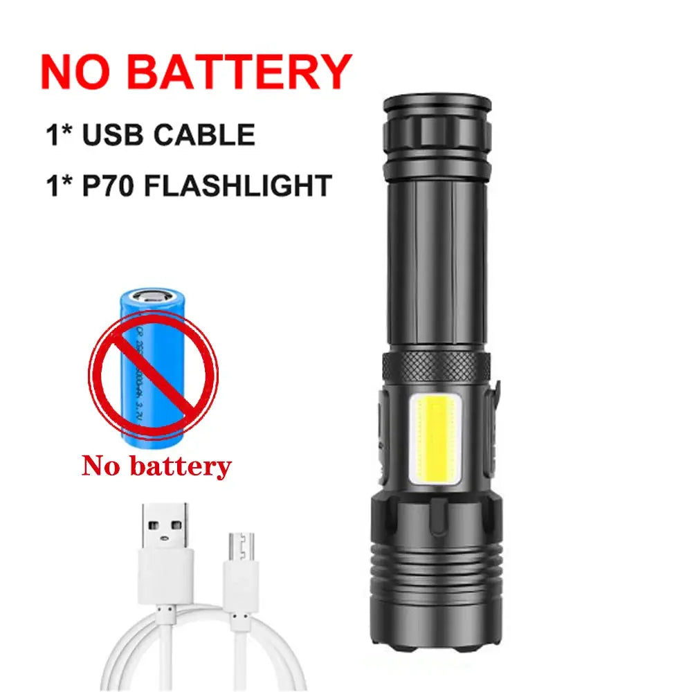 Rechargeable Flashlight Floodlight Tactical Lumens Led Torch by Beastly Survival Outlet