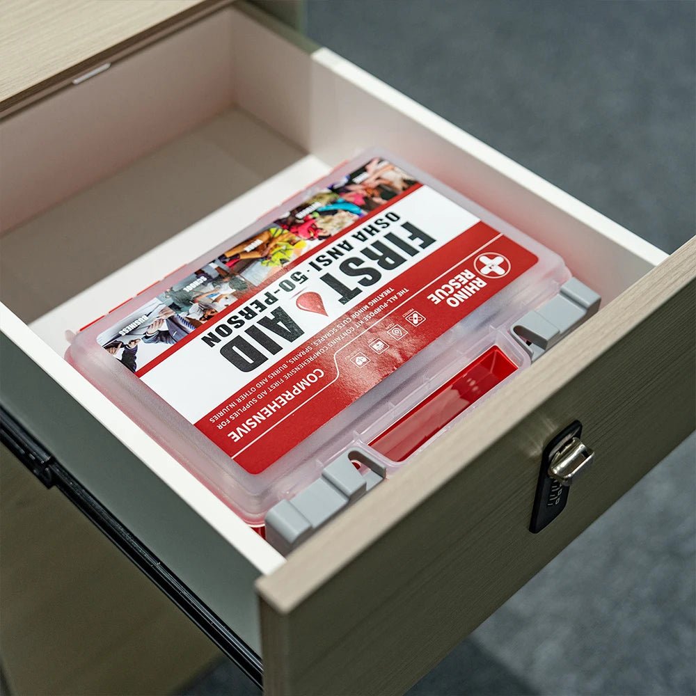 Rhino Rescue First Aid Kit For Home Car Travel Outdoor