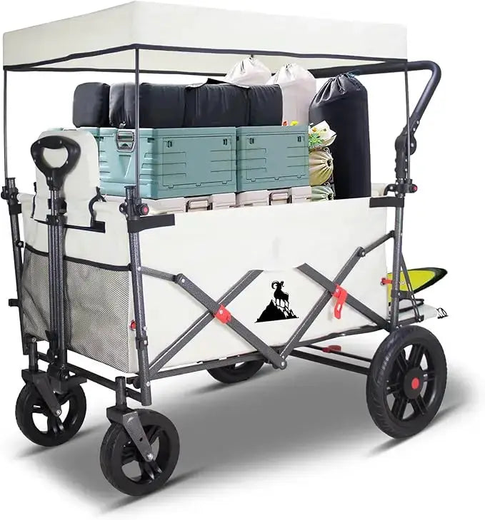 Heavy Duty Foldable Trolley Quick Release Wheels And Seats 2 by Beastly Survival Outlet