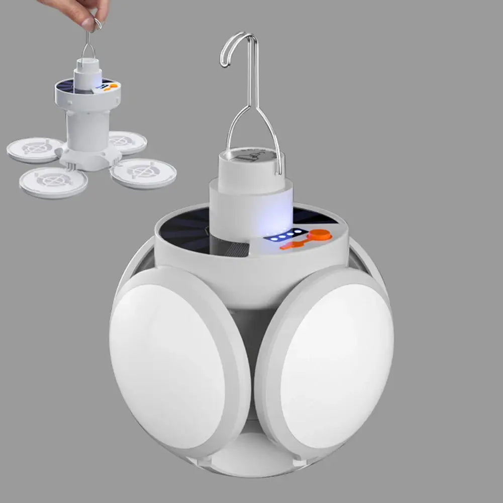 LED Solar Camping Light Bulb Portable Lantern Rechargeable Flashlight by Beastly Survival Outlet
