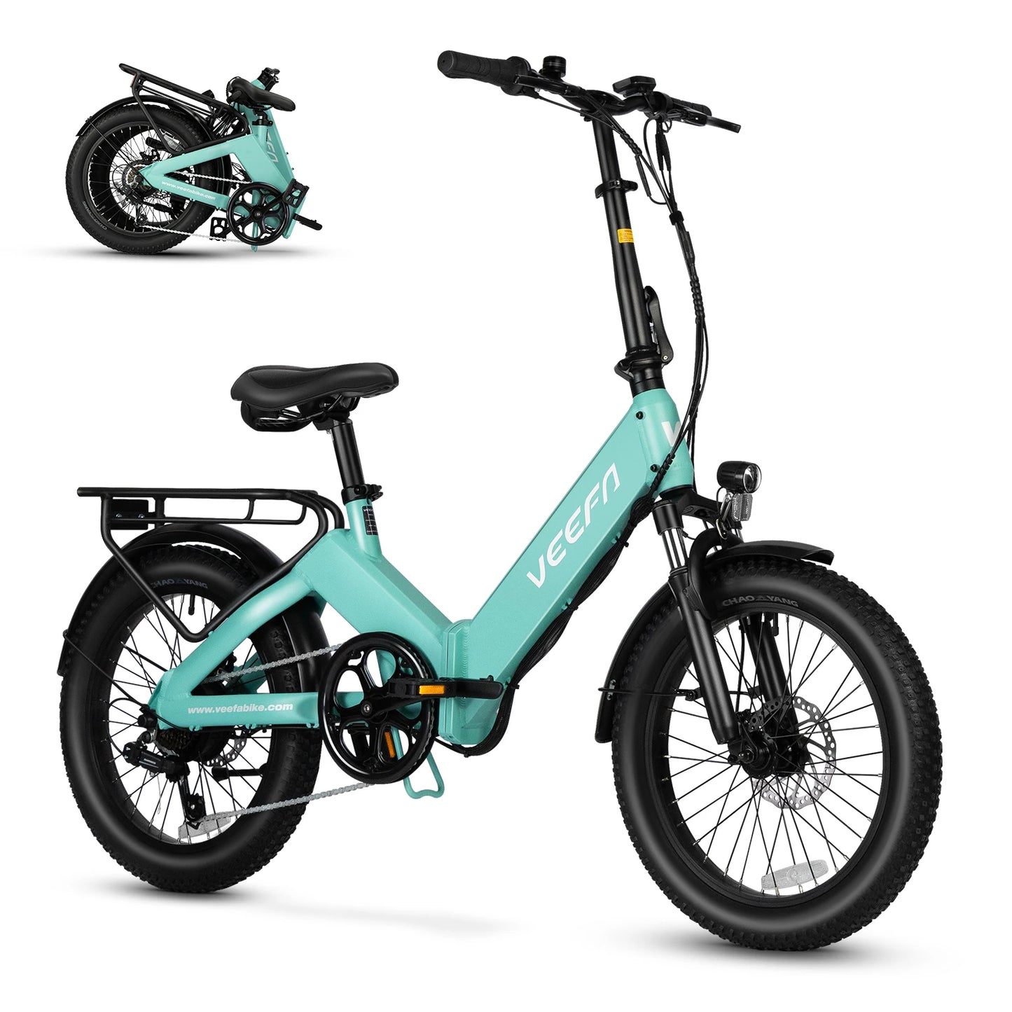 VEEFA F1 Folding Electric Bike 750W 60 Miles Range City Ride
