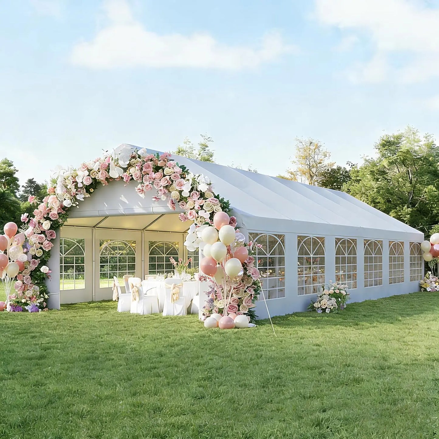 20x40 Waterproof Party Tent With Removable Sidewalls Door XL