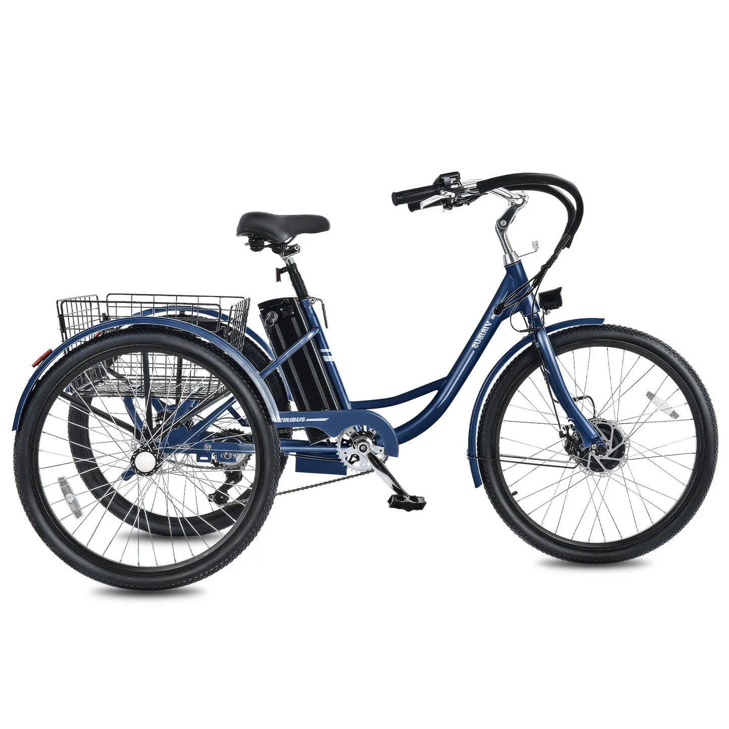 24 Inch 26 Inch Electric Tricycle 7 Speed 350W Motor for Adults