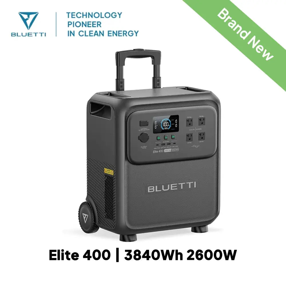 Bluetti 400 Portable Power Station 3840Wh 2600W Solar Backup by Beastly Survival Outlet
