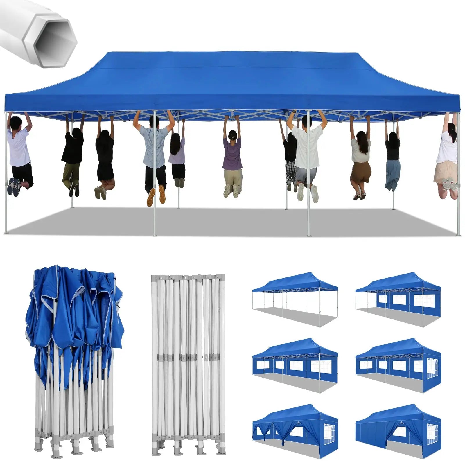 10x30ft Pop Up Canopy Tent Gazebo Heavy Duty Outdoor Events by Beastly Survival Outlet