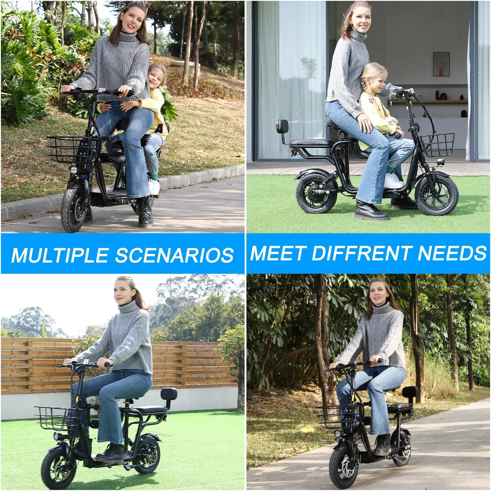 Electric Scooter with Seat for Adult,36V Electric Scooter with 500W Motor,20 Mile Range,17.4mph,e Scooters with Adjustable Seat by Beastly Survival Outlet