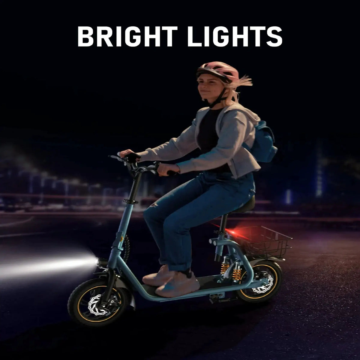 GYROSHOES 550W Pet-Friendly Electric Scooter for Adults with Seat, Dual Shock Absorbers, Front & Rear Pet Baskets, UL2272 Certified, 25-Mile Range, 18.6 MPH Commuter Scooter for Small Dogs & Errands by Beastly Survival Outlet GYROSHOES 550W Pet-Friendly Electric Scooter for Adults with Seat, Dual Shock Absorbers, Front & Rear Pet Baskets, UL2272 Certified, 25-Mile Range, 18.6 MPH Commuter Scooter for Small Dogs & Errands Beastly Survival Outlet