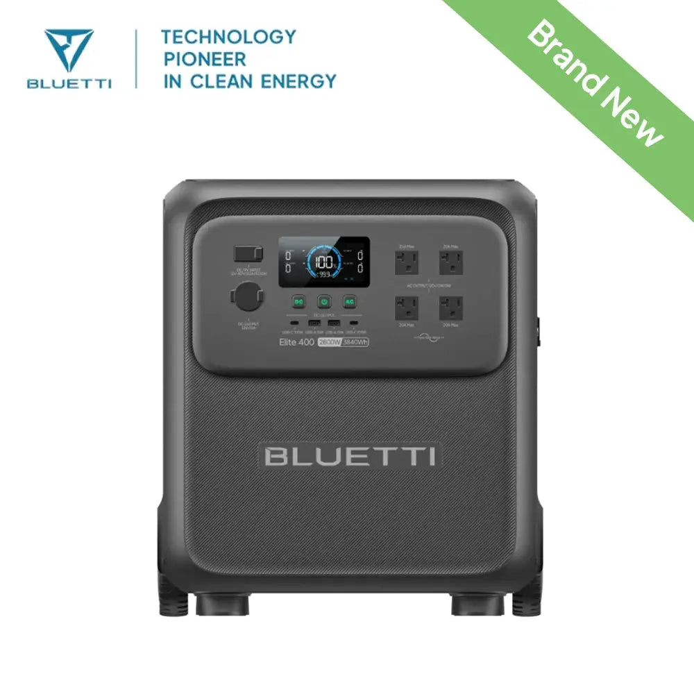Bluetti 400 Portable Power Station 3840Wh 2600W Solar Backup by Beastly Survival Outlet