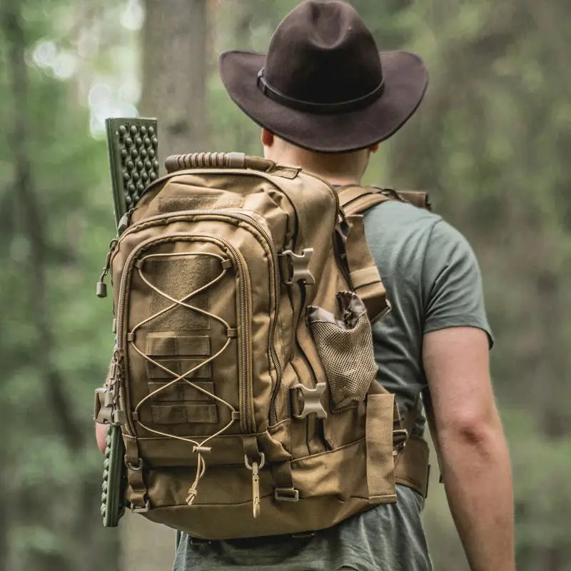 LQARMY 65L Outdoor Tactical Backpack Men's Outdoor Hiking Bag Large Capacity Military Army Bags Travelling Camping Rucksack by Beastly Survival Outlet