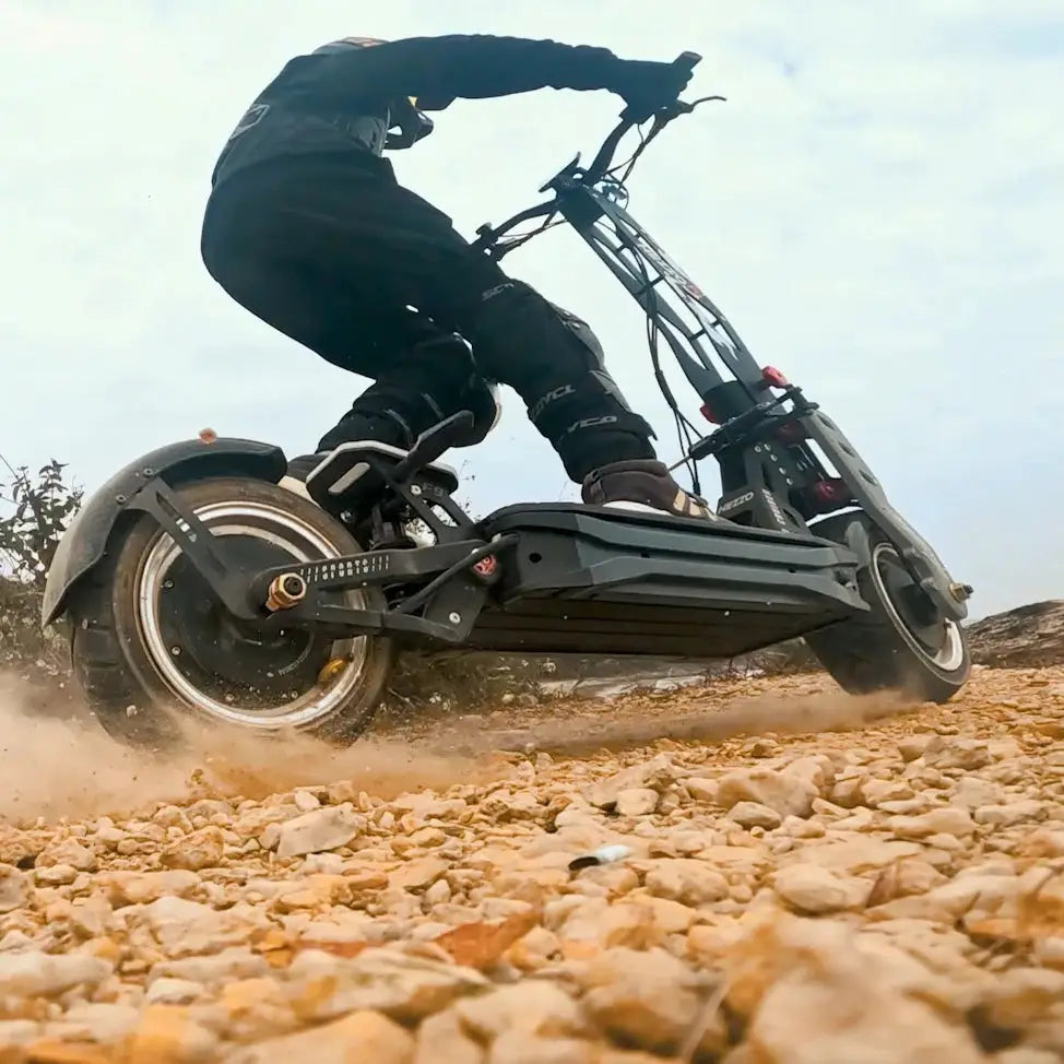 HEZZO F9 Folding Electric Scooter 12Inch Aluminum Alloy E-Scooter 60V 8000W Dual Motors 53Mph Powerful Escooter 40Ah 63Miles Long Range Hydraulic Oil Brakes Waterproof Offroad Scooter by Beastly Survival Outlet