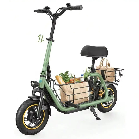 GYROSHOES 550W Pet-Friendly Electric Scooter for Adults with Seat, Dual Shock Absorbers, Front & Rear Pet Baskets, UL2272 Certified, 25-Mile Range, 18.6 MPH Commuter Scooter for Small Dogs & Errands by Beastly Survival Outlet GYROSHOES 550W Pet-Friendly Electric Scooter for Adults with Seat, Dual Shock Absorbers, Front & Rear Pet Baskets, UL2272 Certified, 25-Mile Range, 18.6 MPH Commuter Scooter for Small Dogs & Errands Beastly Survival Outlet