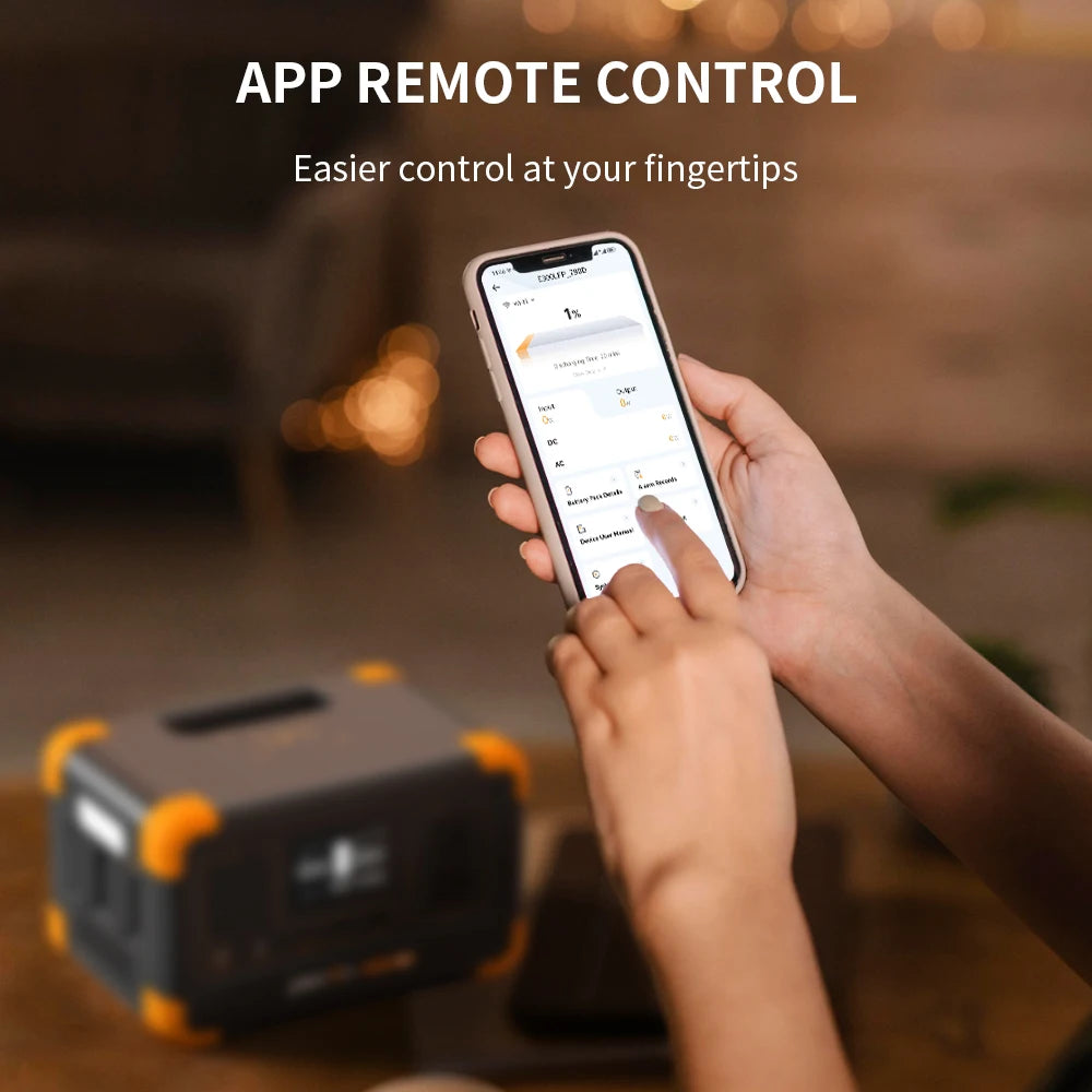 Pecorn E300LFP Portable Power Station and 100W Solar Panel