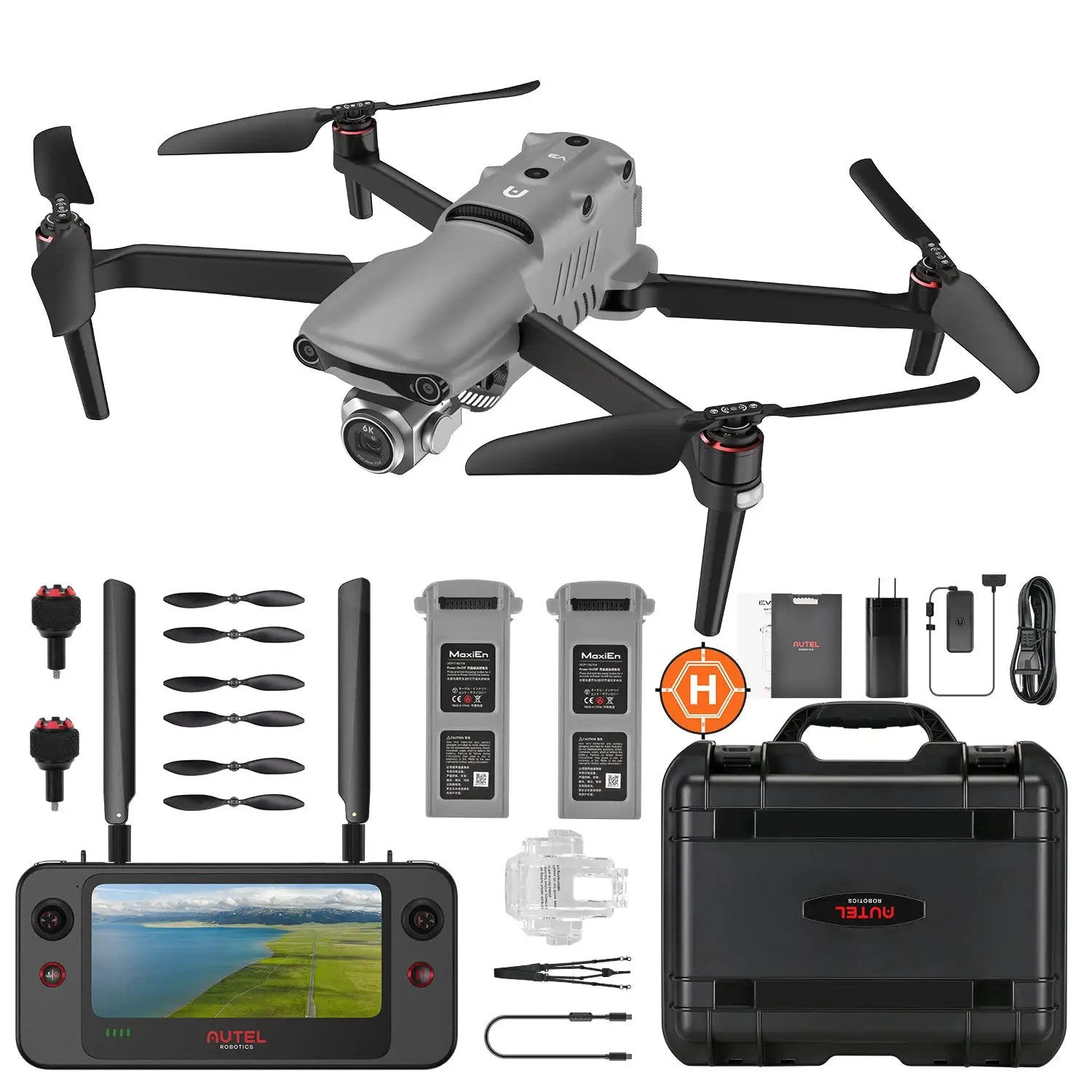 Autel Robotics EVO II Pro V3 Drone 1" CMOS 16x digital zoom 6K 30fps video 6-way binocular vision obstacle avoidance 4GNSS by Beastly Survival Outlet