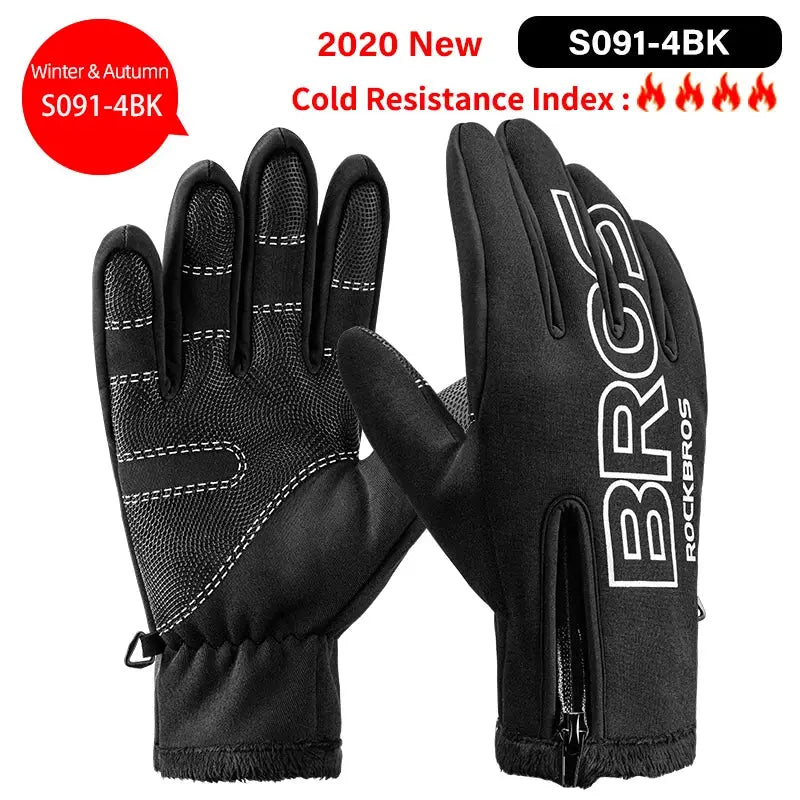 ROCKBROS Cycling Gloves Thermal Autumn Winter Gloves Windproof SBR Touch Screen Bike Gloves Full Finger Shockproof Sport Gloves by Beastly Survival Outlet ROCKBROS Cycling Gloves Thermal Autumn Winter Gloves Windproof SBR Touch Screen Bike Gloves Full Finger Shockproof Sport Gloves Beastly Survival Outlet