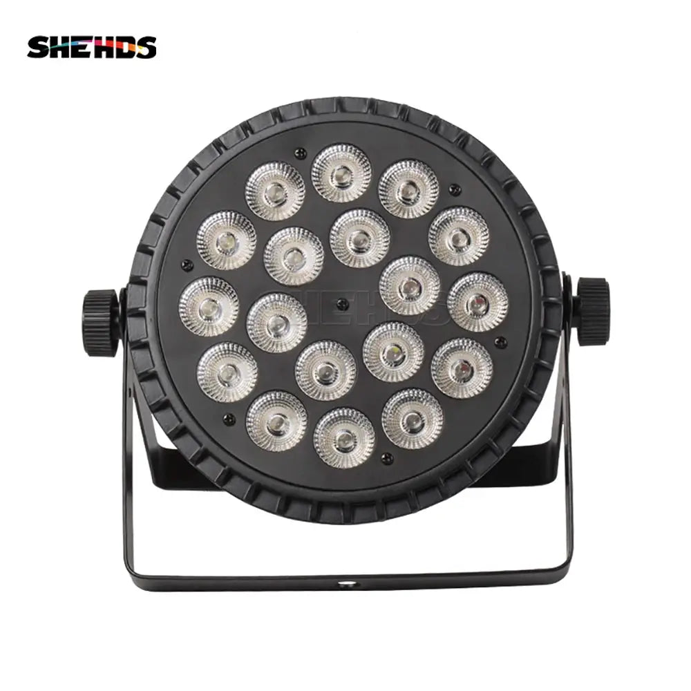 SHEHDS 4PCS Aluminum Alloy LED Flat Par 18x12W RGBW/18x18W RGBWA+UV LED Lighting DMX512 Disco Professional Stage DJ Equipment by Beastly Survival Outlet