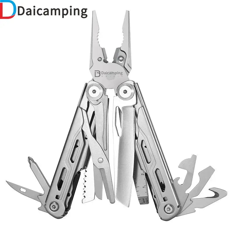 Daicamping DL10 Emergency Plier Folding Knife Multitool Tactical Clamp Combination Survival Gear Clip Multifunctional Multi Tool by Beastly Survival Outlet