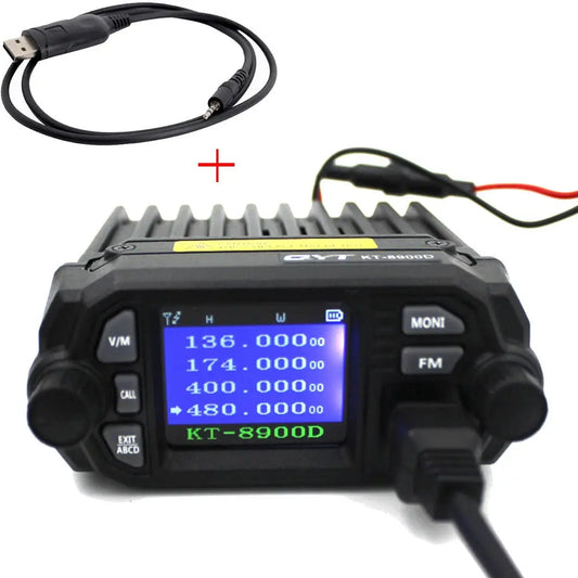QYT KT-8900D 25W Dual Band Quad Display Mobile Radio VHF UHF by Beastly Survival Outlet