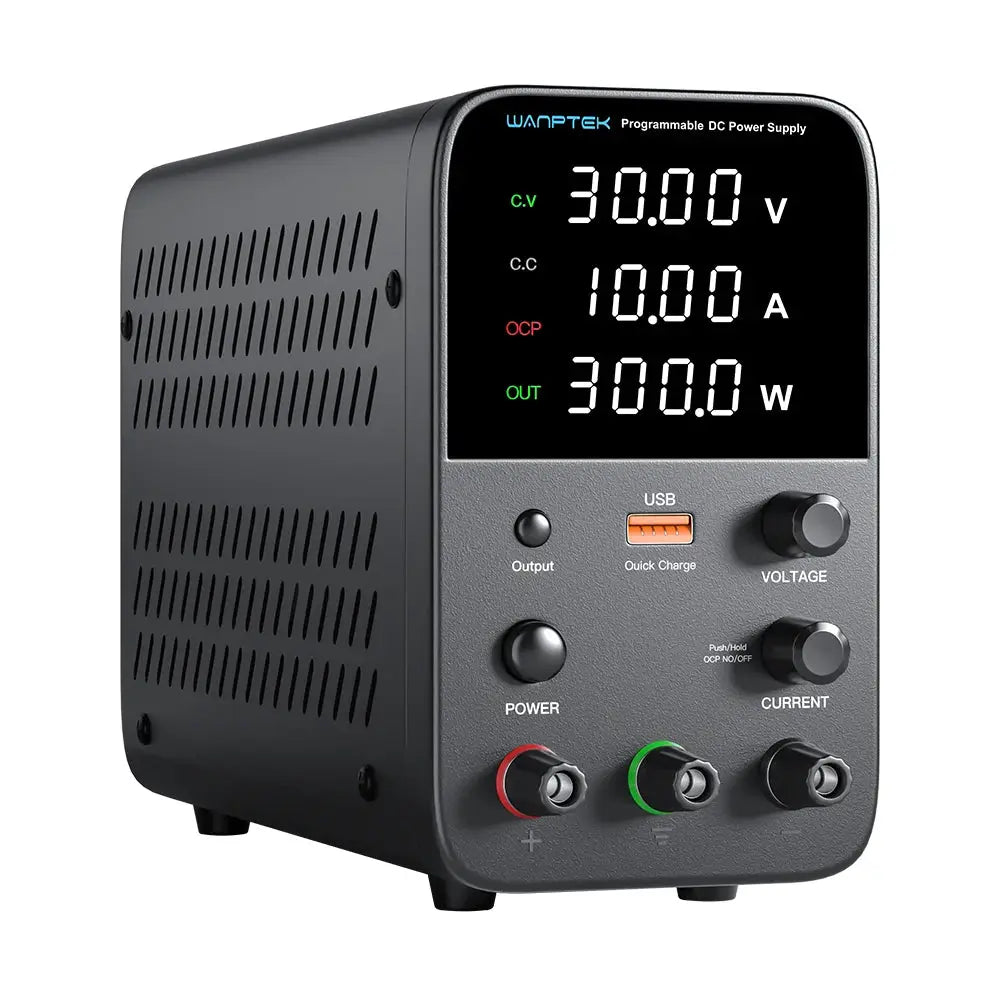 Wanptek Adjustable DC Power Supply 30V 10A Lab Bench ProUnit by Beastly Survival Outlet
