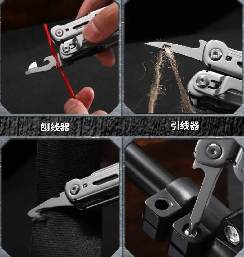 Daicamping DL10 Emergency Plier Folding Knife Multitool Tactical Clamp Combination Survival Gear Clip Multifunctional Multi Tool by Beastly Survival Outlet