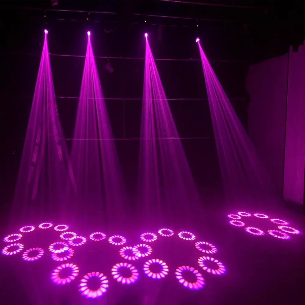 2PCS mini LED Moving head Light 120W Beam Spot 8 Rotating Prisms DJ Dmx Bar Strobe Stage Effect by Beastly Survival Outlet